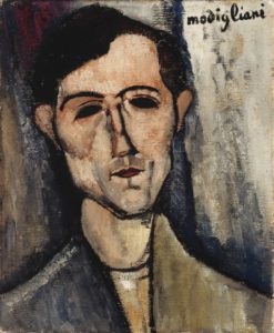 Ritratto d'uomo, opera di Modigliani 